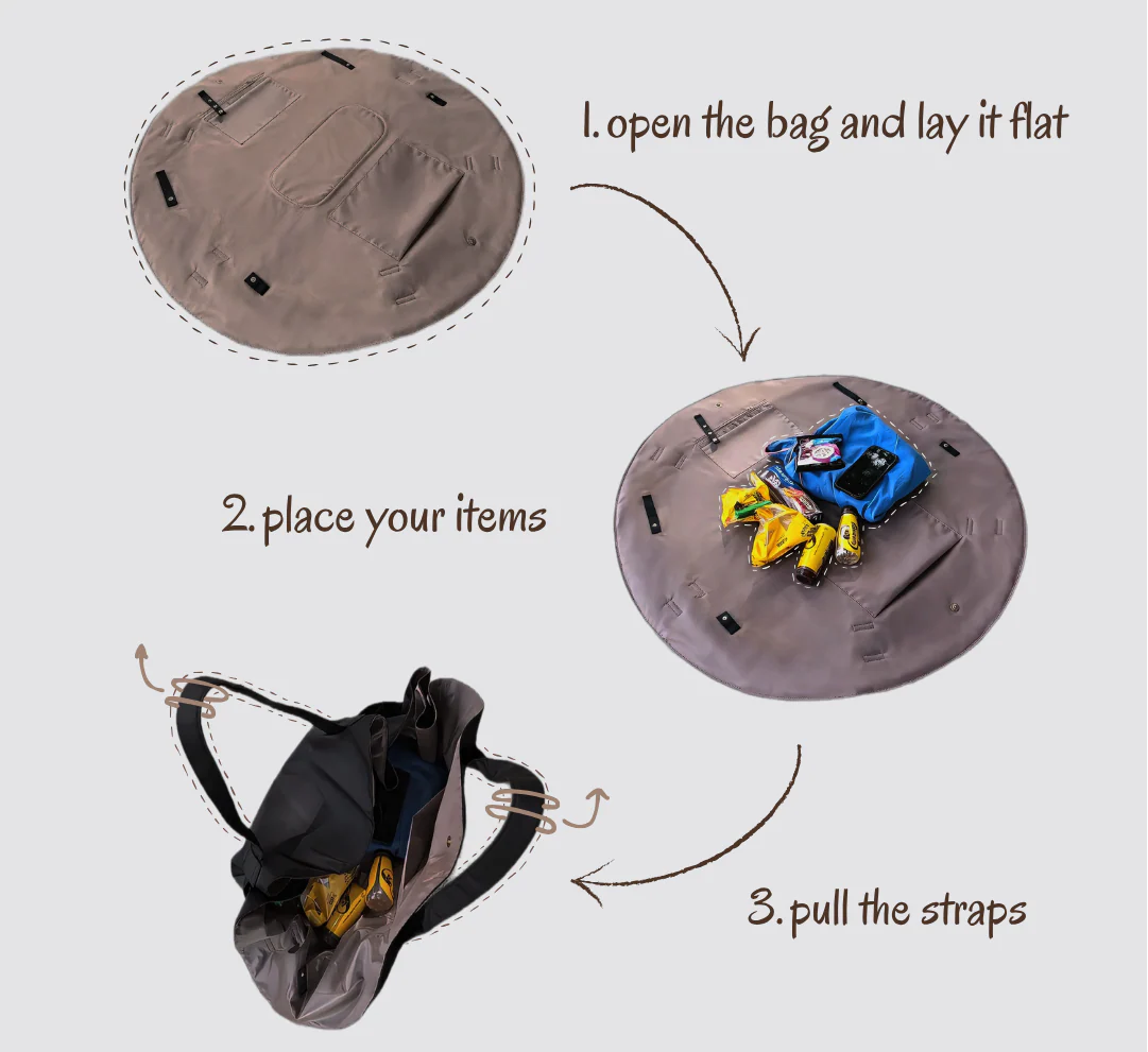 Movo bag - From blanket to bag in seconds