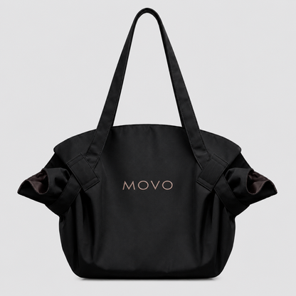 Black Movo Bag closed, showing carry handles